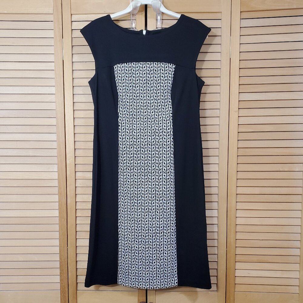 Chico's Amelia Jacquard Panel Dress Size 6